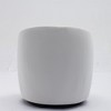 25.6"Swivel Accent 360°Swivel  Armchair Barrel Chair With Black Powder Coating Metal Ring，White+Velvet - 4 of 4