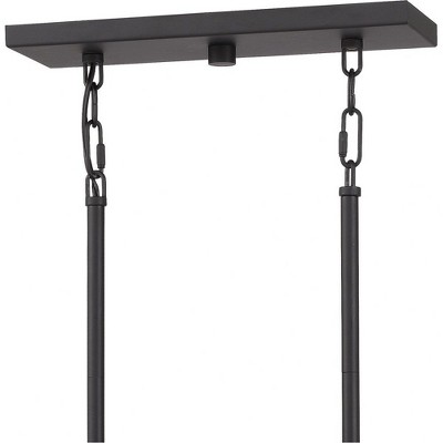 Matte Black 16-Light Steel Island Chandelier