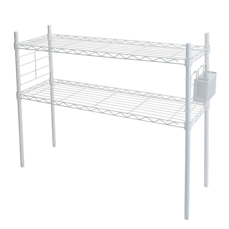 Organize It All Steel Etagere Adjustable Shelf White, 1 of 7
