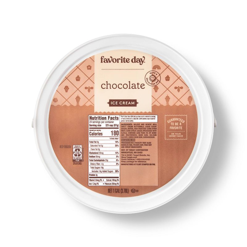 Chocolate Ice Cream - 128oz - Favorite Day&#8482;, 1 of 5