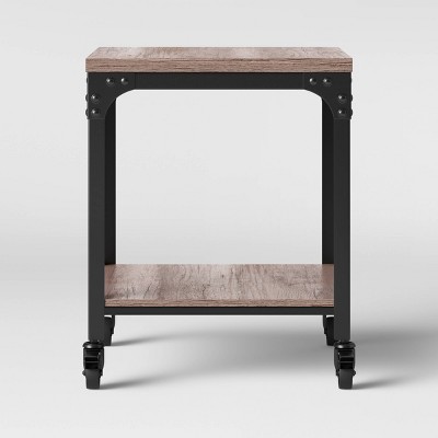 target wood end table