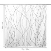 LunaLulinlk Striped Fabric Shower Curtain - 3 of 4