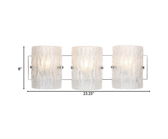 3 Light Bath Vanity Silver