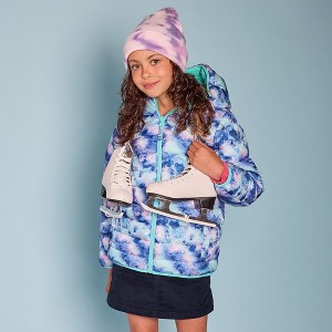 Lands' End Kids Water Resistant Reversible Hooded Jacket - 1 of 4