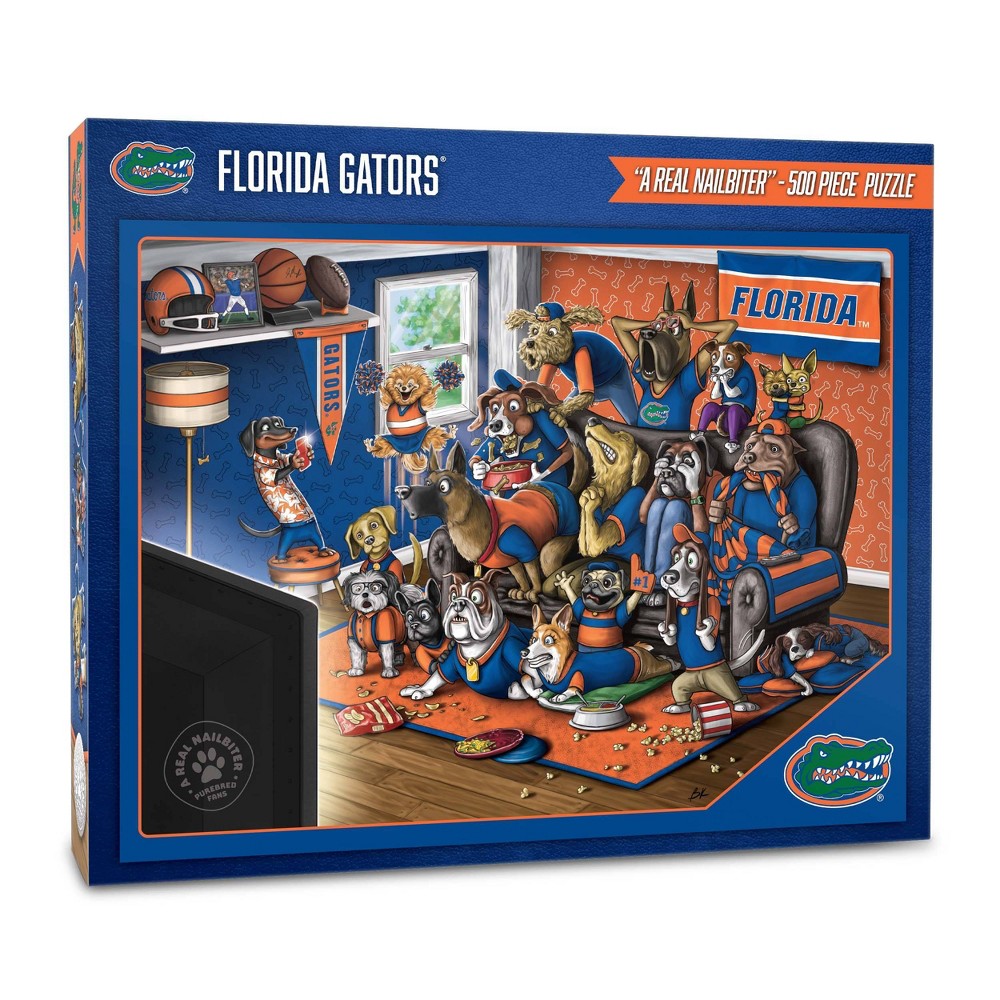 Photos - Jigsaw Puzzle / Mosaic NCAA Florida Gators Purebred Fans 'A Real Nailbiter' Puzzle - 500pc