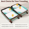 4 PCS Expanable Luggage Set with Compression Packing Cubes, Suitcase with TSA Lock and 360° Spinner Wheels, 16"+20"+24"+28" - ModernLuxe - 4 of 4