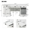 Executive Desk Farmhouse with Storage Cabinets and Silent Drawers for Home Office 67in Wide - 3irtyhousy - 4 of 4