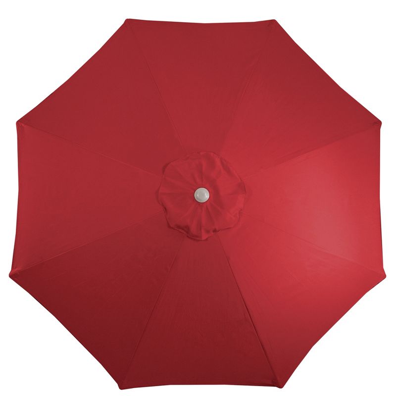 Northlight 9ft Outdoor Patio Market Umbrella with Hand Crank and Tilt, Red, 4 of 9