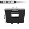 Unique Bargains Cup Holder Insert Divider for Subaru Forester 2014 2015 Plastic 92118AJ001 Black - 4 of 4
