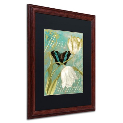 Trademark Fine Art -Color Bakery 'White Tulips' Matted Framed Art