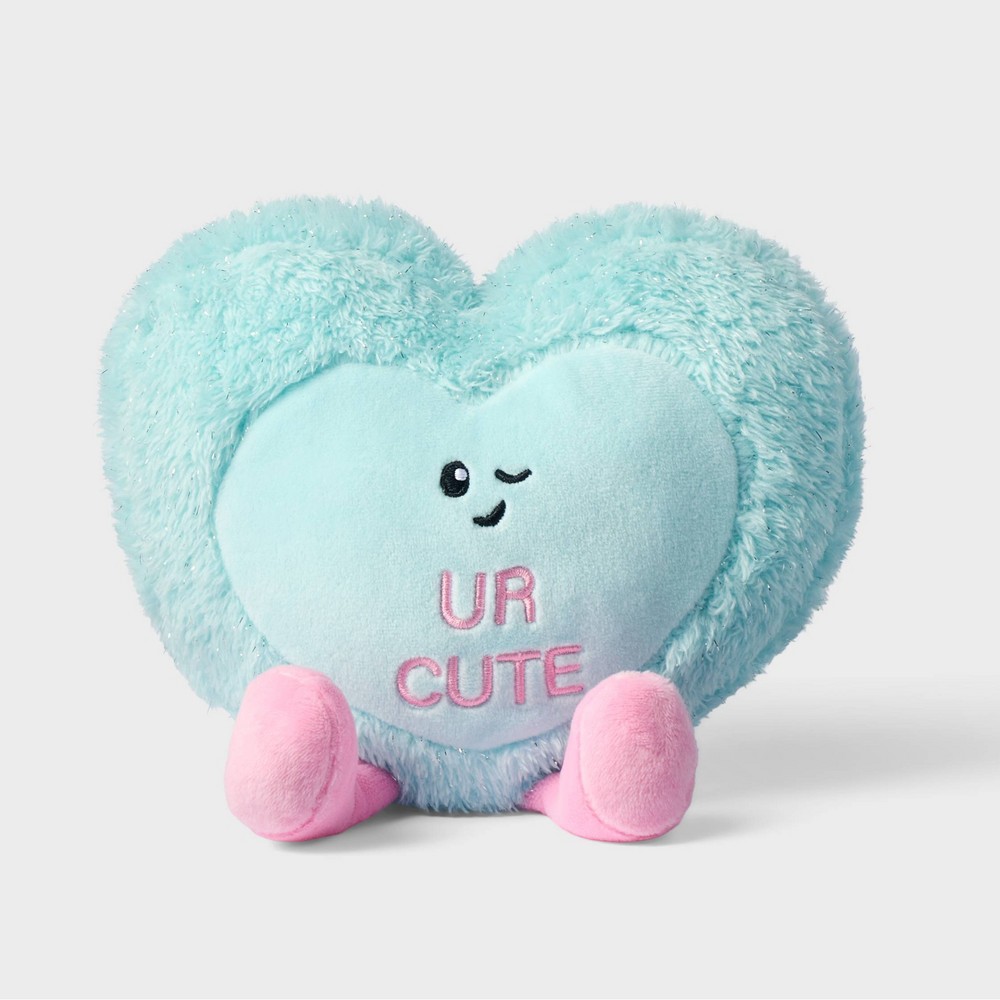 Blue Candy Heart Plush