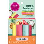 eos 100% Natural Lip Balm Stick Variety Pack - 4pk
