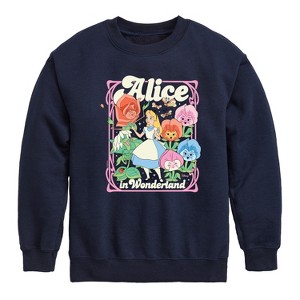 Boys' - Disney - Alice In Wonderland Graphic Long Sleeve Fleece Sweatshirt - 1 of 4