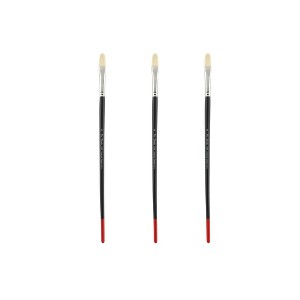 Creative Mark Powercryl Ultimate Acrylic Paint Brushes - Filbert Assorted Sets of 3, Artist Paint Brushes, 3 Diameters of Synthetic Hair Filament, - 1 of 4