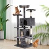 FDW 54in 70in Cat Tree Tower Cat Furiture Activity Center with Cat Scratching Posts for Kittens Pet - 2 of 4