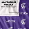 Winona State University Logo Pattern Silky Touch Blanket White 50x60 - 4 of 4