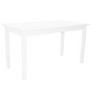 HomeRoots 60" White Solid Wood Dining Table - 4 of 4