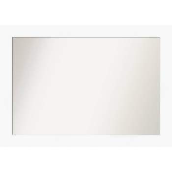 42" x 30" Non-Beveled Cabinet White Wall Mirror - Amanti Art