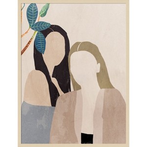 Amanti Art Lush Leaves I by Aimee Wilson Wood Framed Wall Art Print - 1 of 4