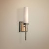 Minka Lavery Industrial Wall Light Sconce Patina Iron Hardwired 4 1/2" Fixture Etched Opal Glass Shade for Bedroom Bathroom Vanity - 2 of 2