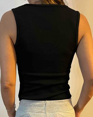 Women's Ribbed Tank Bodysuit - A New Day™ Black Xs : Target