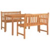 vidaXL Garden Dining Set Teak Fine Sanded Hardwood, Medium Durable - 3 of 4