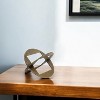 HomeRoots 6" Gold Metal Geometric Orb Tabletop Sculpture - 2 of 4