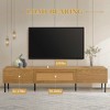 KIGFTSOD TV Stand for TVs up to 80'' - Modern Farmhouse Media Console with Metal Legs, Entertainment Center for Living Room, Home Theatre - 3 of 4