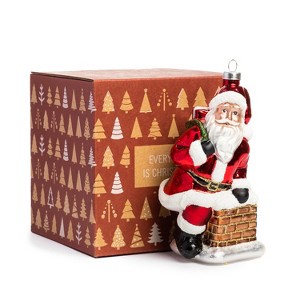 Every Day is Christmas Glass Blown Decoration Cute Hand Made Figurines Christmas Tree Ornament - 1 of 4