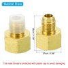 Unique Bargains Fit Air Gas Line Refrigeration Brass SAE 45 Degree Flare Plumbing Connectors - 2 of 4