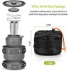 FURNIinspire Outdoor Grills, Griddles and Smokers Premium Camp Chef Set, Gourmet Outdoor Cookware for Small Groups BBQ Time, Black, 7.48"*7.48"*5.12" - 4 of 4