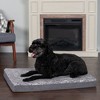 FurHaven Two-Tone Faux Fur & Suede Deluxe Cooling Gel Top Dog Bed - 3 of 3