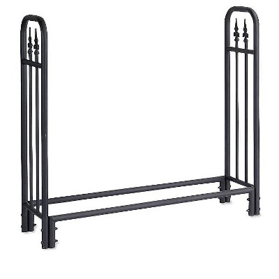 Plow & Hearth - Medium Heavy Duty Steel Wood Rack with Finial Design