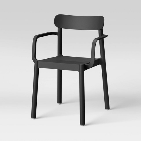 Black outdoor chairs target new arrivals