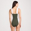 Lands' End Women's Square Neck High Leg One Piece Swimsuit - 2 of 4