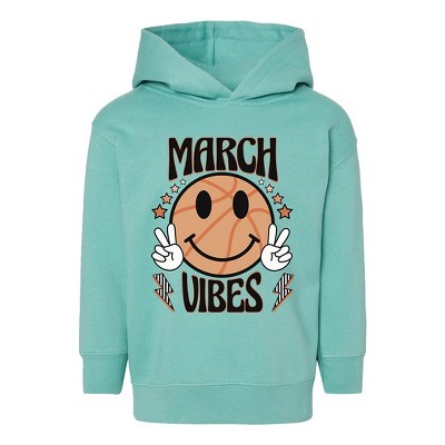 The Juniper Shop March Vibes Basketball Toddler Graphic Hoodie