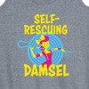 Women's - Disney - Self Rescuing Damsel Graphic Racerback Tank - 2 of 4