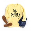 Simply Sage Market Women's  Garment Dyed Graphic Sweatshirt Hey Vacay Palm Tree - 3 of 3