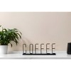 HomeRoots 5" Black Metal Home Coffee Tabletop Sign - 2 of 4