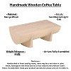Royal Hampton Coffee Table | 48" Curved Rectangular | Mango Wood - 4 of 4