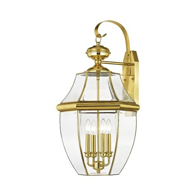 Livex Lighting Monterey 4 - Light Wall Light in  Polished Brass