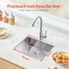 VEVOR 25 inch Kitchen Sink Workstation, 304 Stainless Steel Top Mount Sinks, Drop-In Single Bowl Farmhouse Basin with Accessories, Silver - 3 of 4