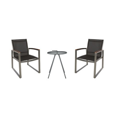 Christopher Knight Home Glasgow Outdoor Aluminum and Mesh 3 Piece Chat Set