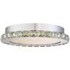 Possini Euro Design Chardin Modern Ceiling Light Flush Mount Fixture 14" Wide Chrome Dimmable LED Clear Crystal for Bedroom Kitchen Hallway Bathroom - 3 of 4