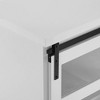 Tertia Transitional Accent Cabinet with Sliding Glass Door Solid White - Saracina Home: Laminated, Divided Storage, Adjustable Shelves - 4 of 4