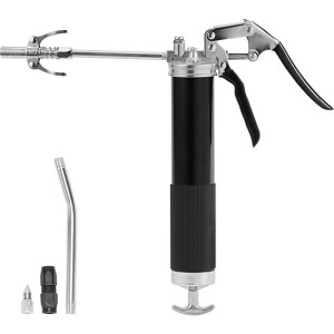 VEVOR Pistol Grip Grease Applicator, 6000 PSI,14 OZ / 400 CC Capacity Heavy Duty Grease Applicator,with 17.72 Inch Flexible Hose 1 Black Flat Coupler - 1 of 4