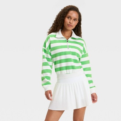 Women's French Terry 1/2 Zip Sweatshirt - JoyLab™