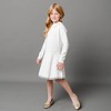 Hope & Henry Girls' Organic Long Sleeve Mock Neck Bow Detail Sweater Dress, Toddler - image 4 of 4