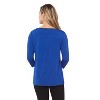 Rekucci Women’S Super Soft Knit Top With Knot Detail And 3/4 Sleeves – Eco-Friendly, Comfortable And Stylish Everyday Wear - 3 of 3