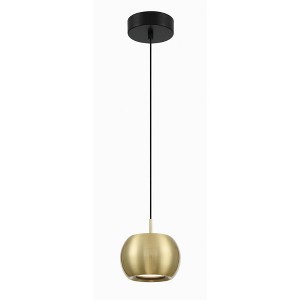 George Kovacs Lighting Halo 1 - Light Pendant in  Coal/Brushed Gold - 1 of 1